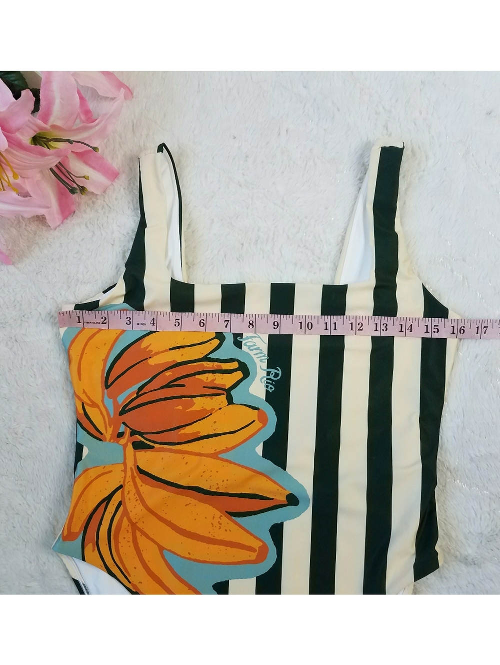 Farm Rio x Anthropologie Pop One-Piece Swimsuit - Picture 9 of 11